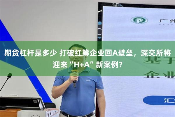 期货杠杆是多少 打破红筹企业回A壁垒，深交所将迎来“H+A”新案例？