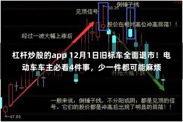 杠杆炒股的app 12月1日旧标车全面退市!电动车车主必看4件事,少一件都可能麻烦
