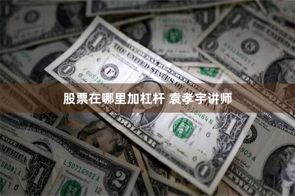 股票在哪里加杠杆 袁孝宇讲师